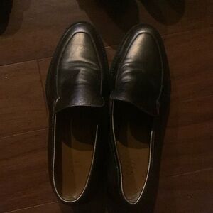 Aquatalia Shoes Wmns Sz 6 rubber black wedge sole Loafer Slip On